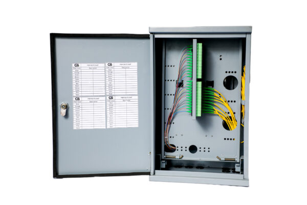 Wall-Mounted Distribution Box (WMDB) 96F for SC/UPC, SCAPC, FC/UPC, FC/APC, LC/UPC, LC/APC connectors